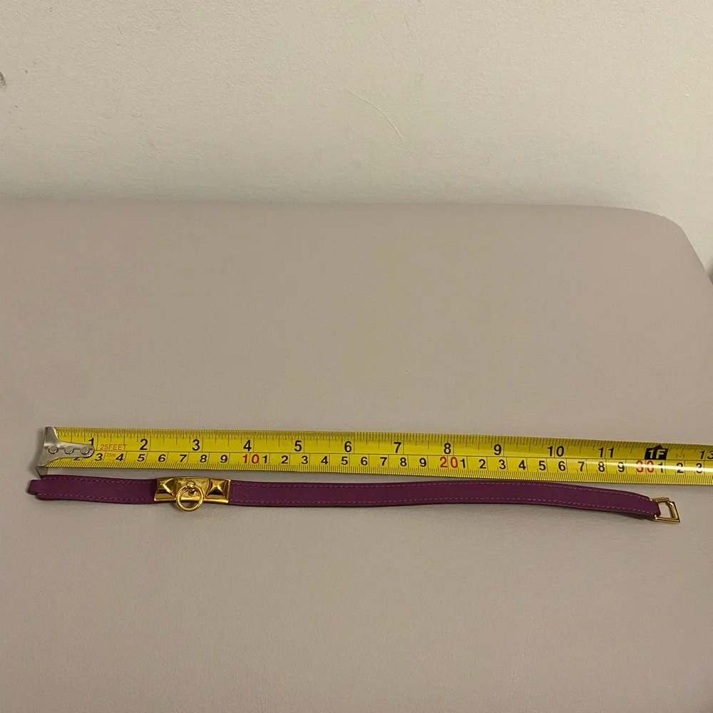 Authentic Hermes Rivale double tour leather bracelet - Picture 7 of 8